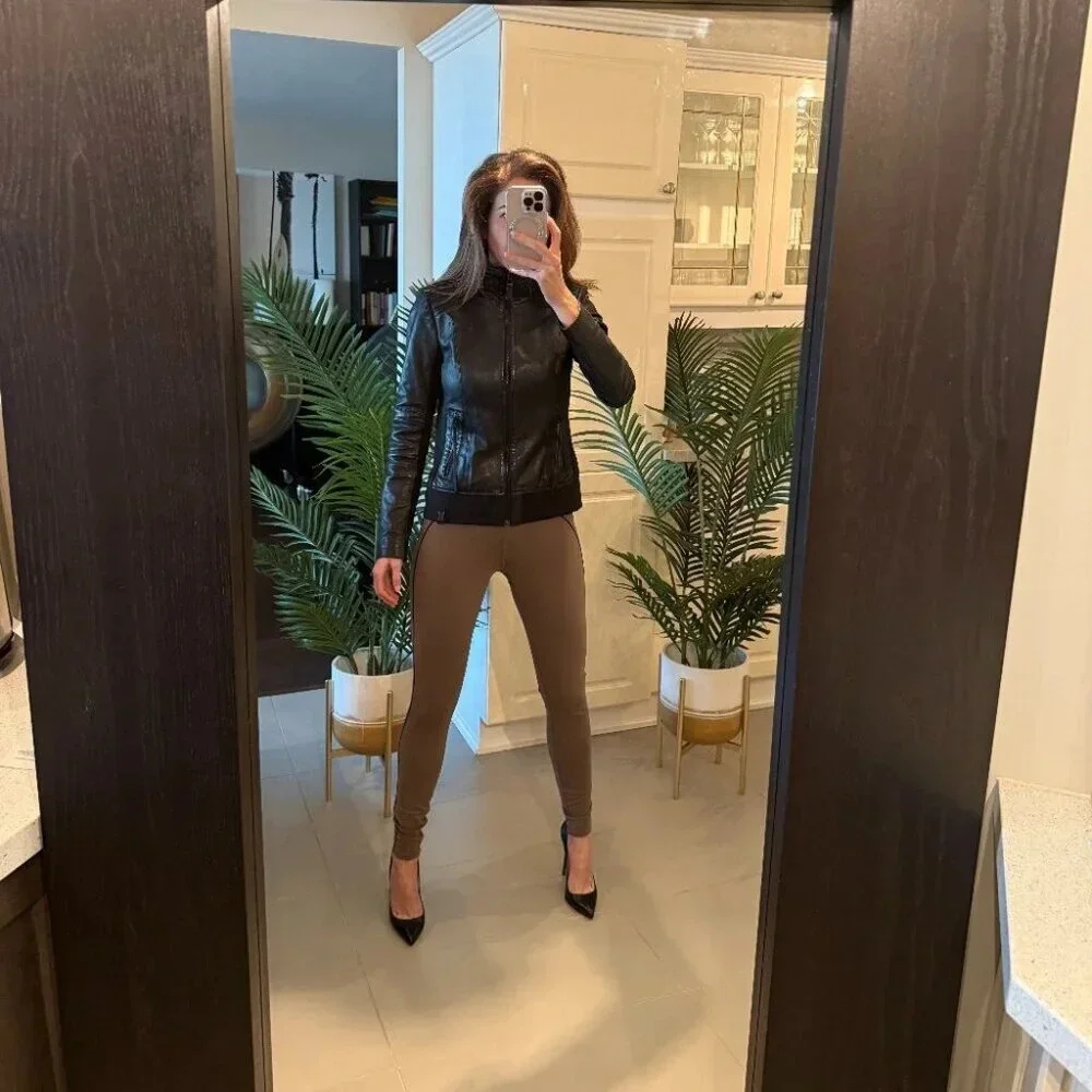 Classic Black Leather Jacket, Rudsak, US S - Picture 1 of 7